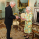 Dyson and Queen Elizabeth II. Dyson owns more land than Queen Elizabeth II, who probably only has like, two or three swimming pools. Photo via Getty.